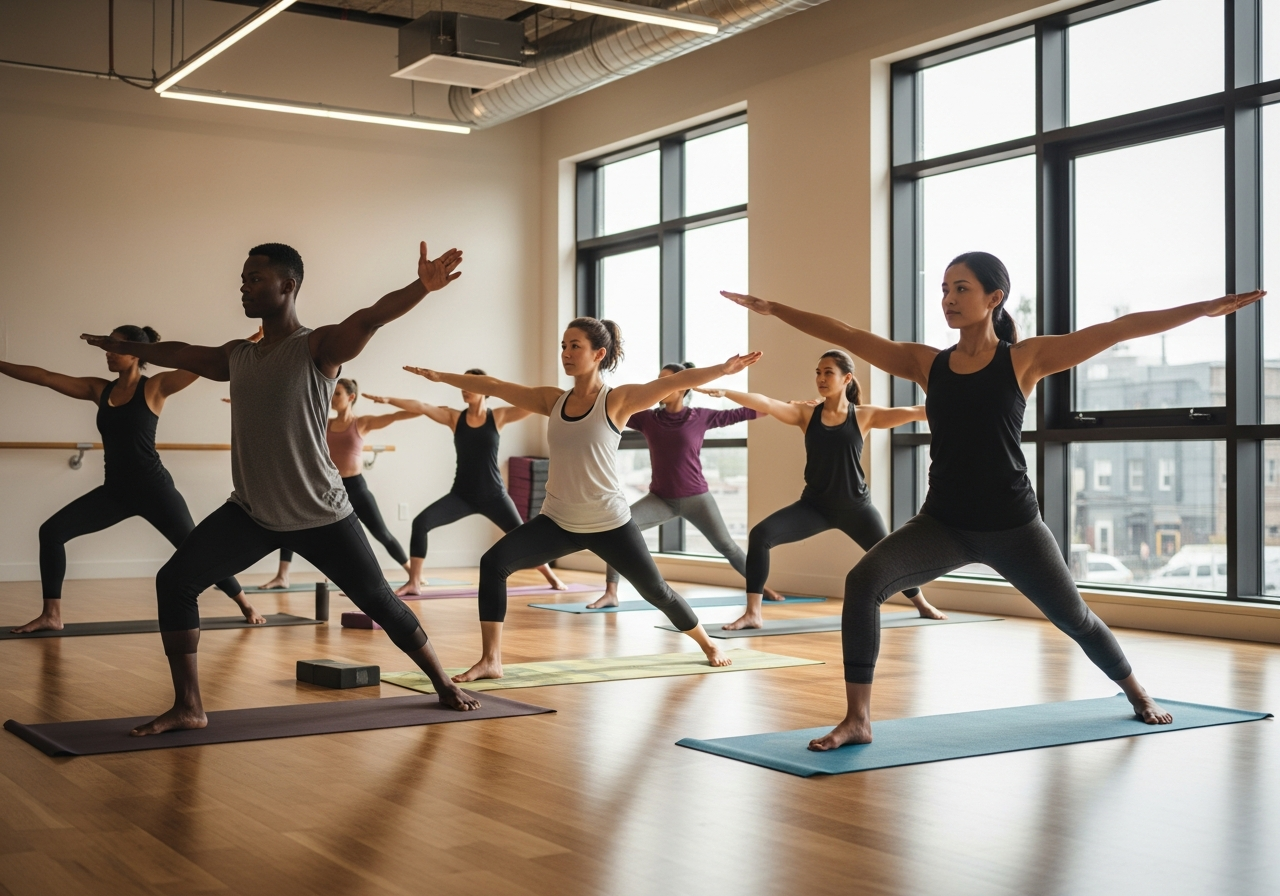 Yoga and mindfulness class